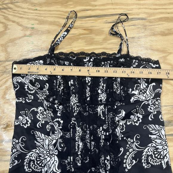 WHBM Y2K Babydoll Silk Camisole Going Out Size Medium Lace Feminine Whimsygoth - Picture 14 of 14